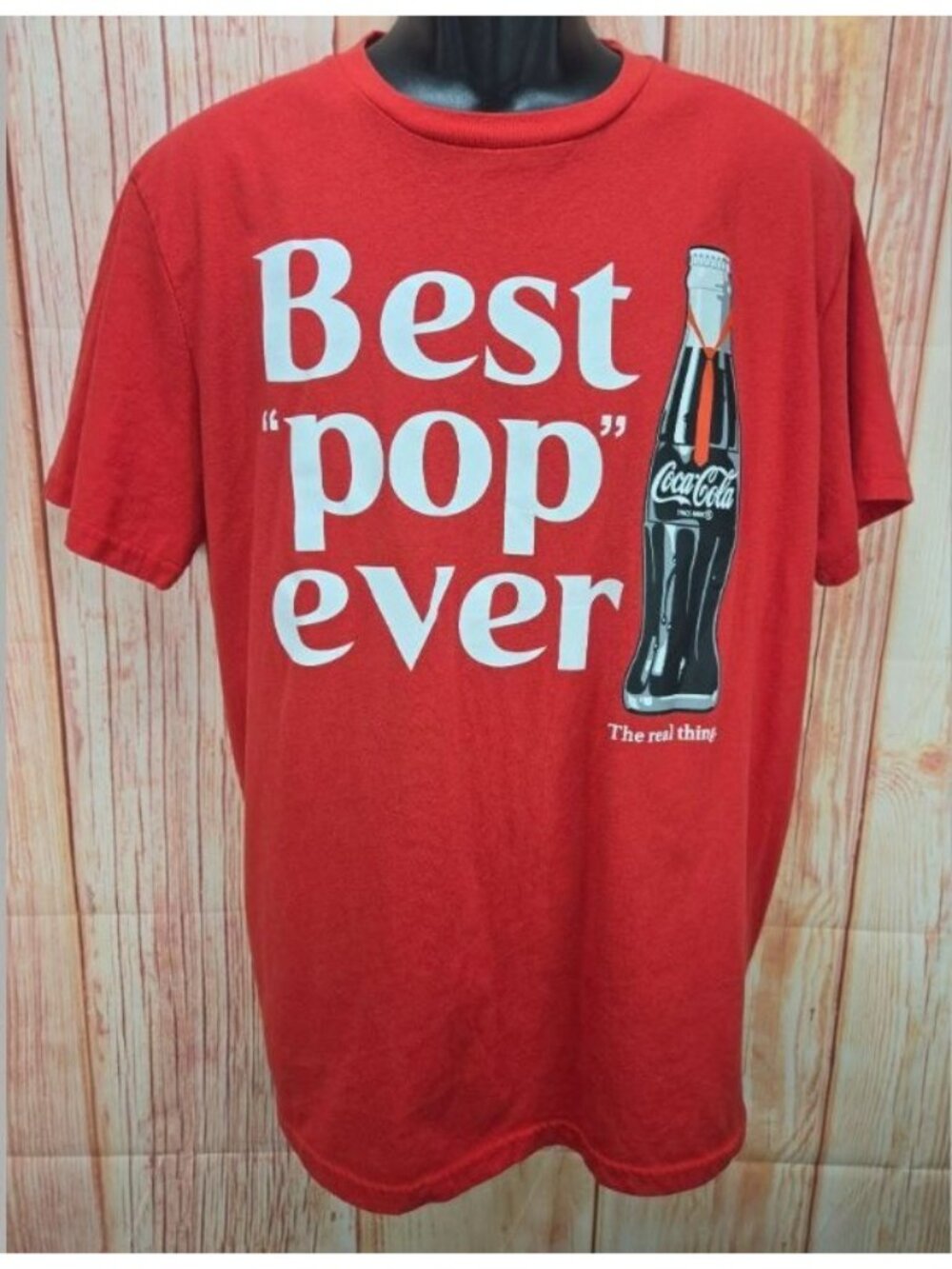 Coca-Cola "Best Pop Ever" Red T-Shirt Size XL Great Fathers Day Gift